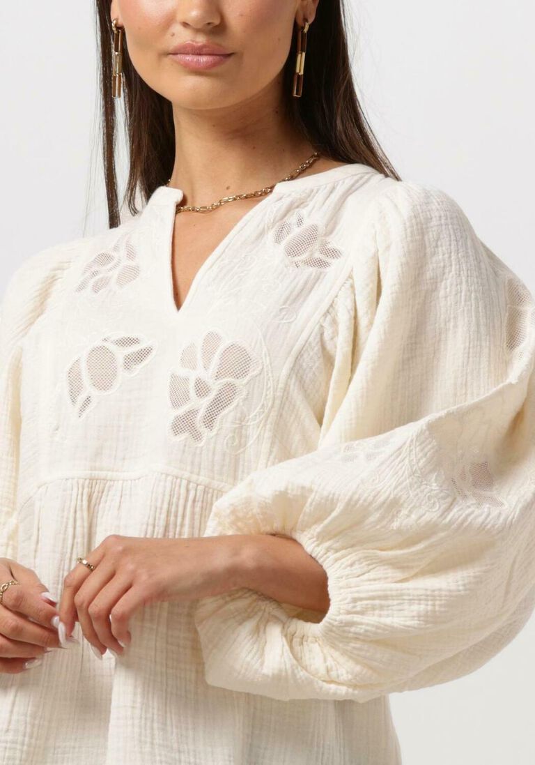 SISSEL EDELBO gebroken wit sissel edelbo blouse evelyn organic cotton top