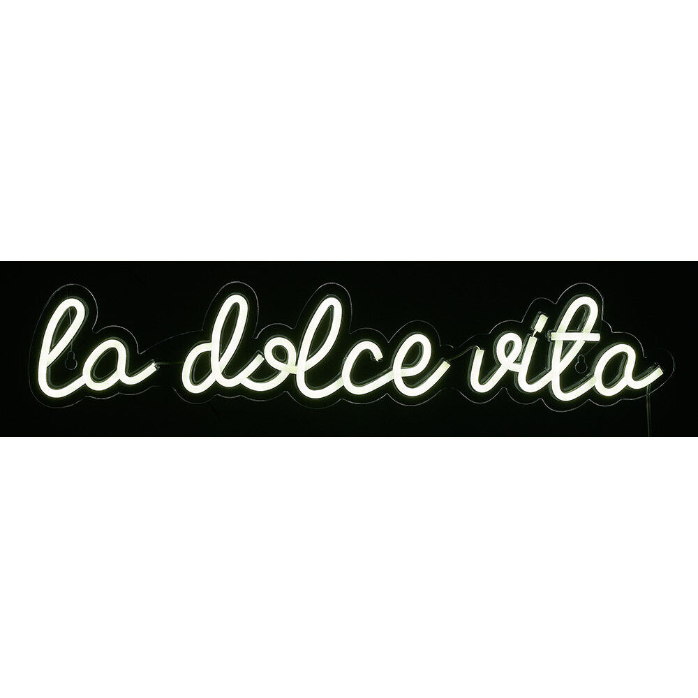 Néon LED La dolce vita blanc 50x10cm