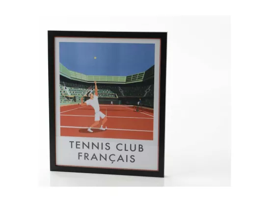 Affiche tennis club français 40x50 cm