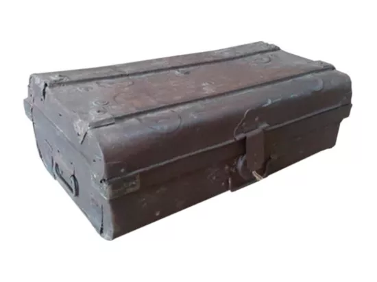 Valise en métal marron 61x34x20h