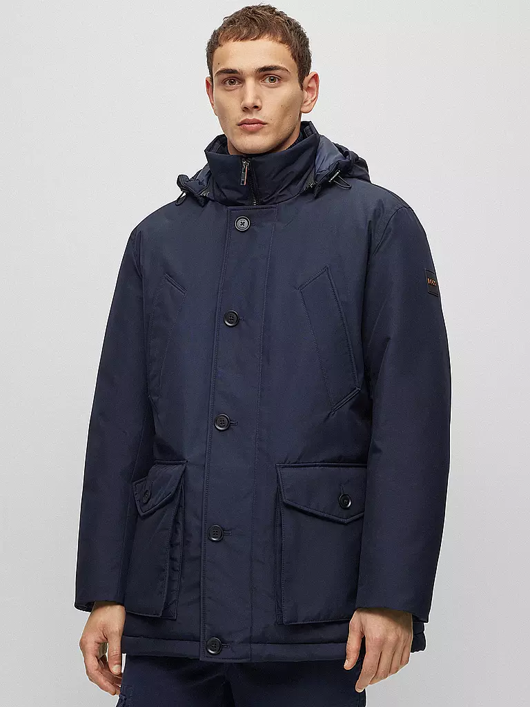 BOSS Parka OSIASS blau