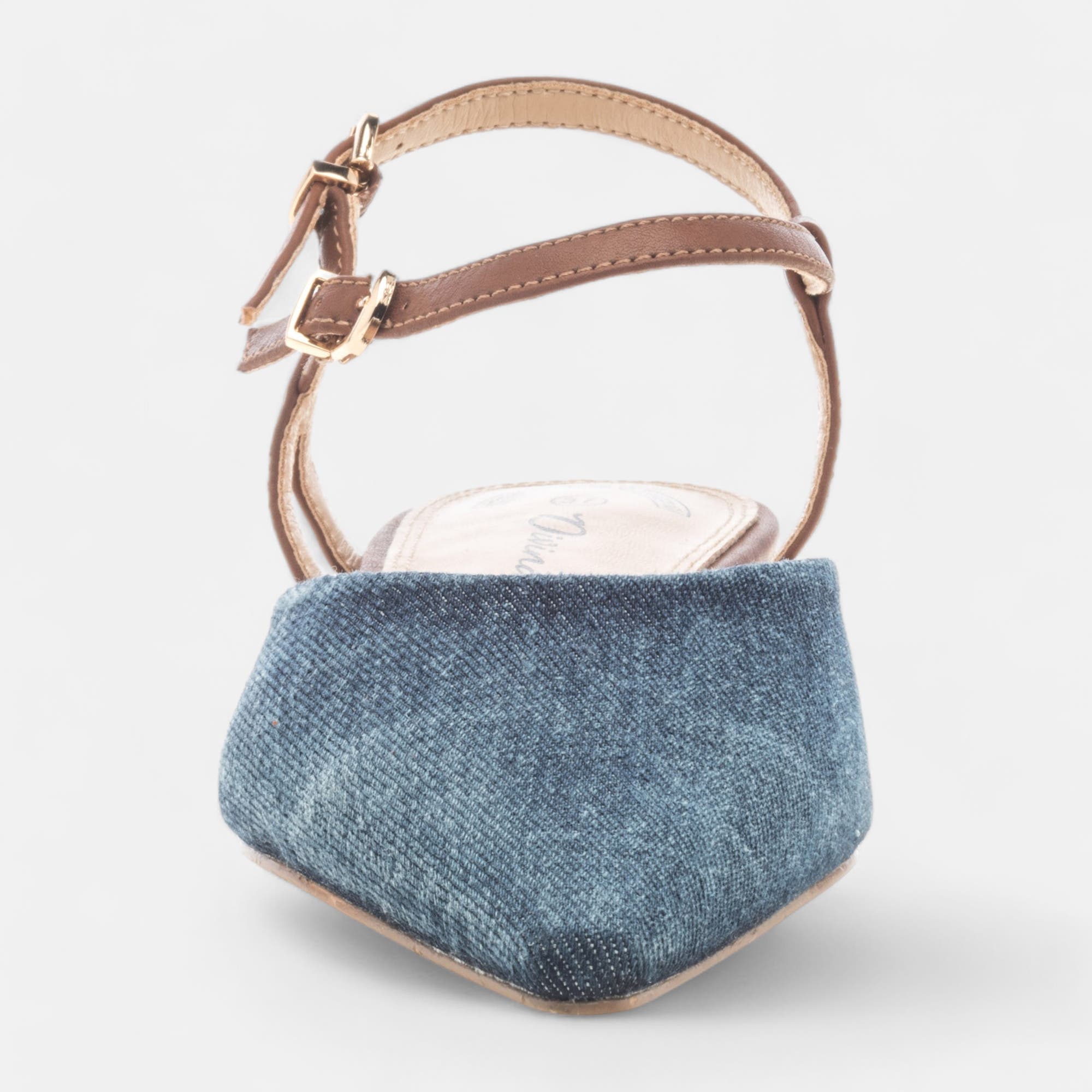 Escarpins quartiers ouverts Femme jeans