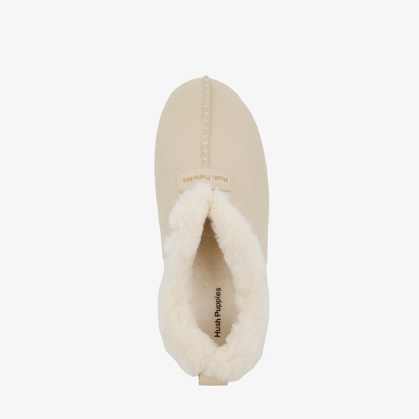 Hush Puppies gevoerde dames pantoffels beige