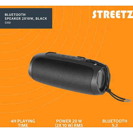 Streezt S350 bluetooth højttaler - sort