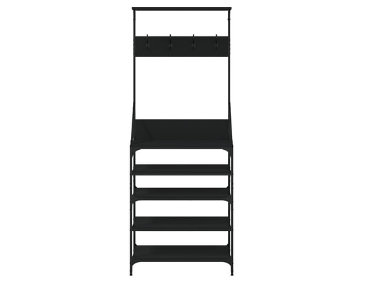 VIDAXL - Penderie Porte-vêtements et rangement des chaussures noir 70x34x184 c...