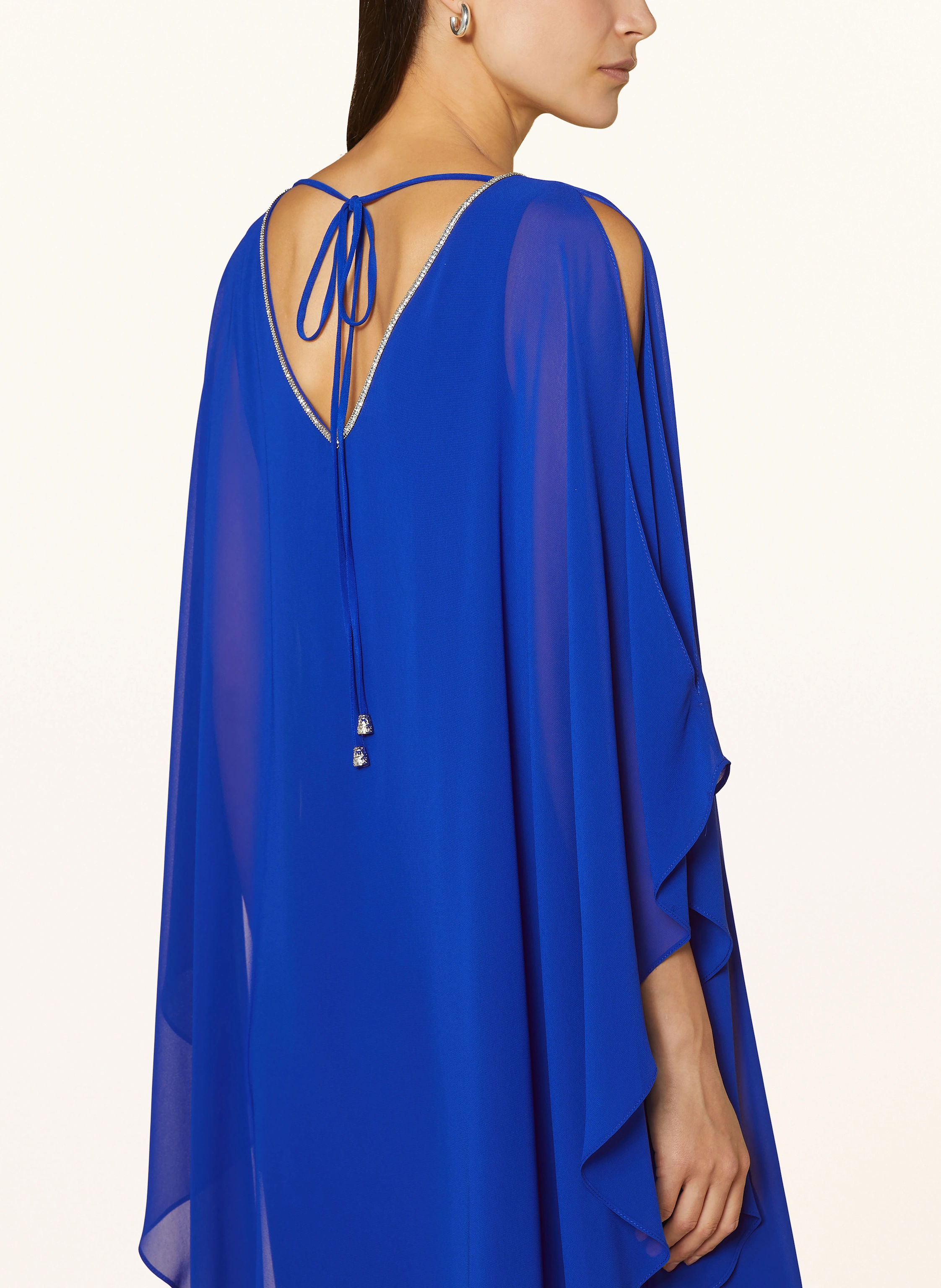 Joseph Ribkoff SIGNATURE Cocktailkleid im Materialmix mit Schmucksteinen