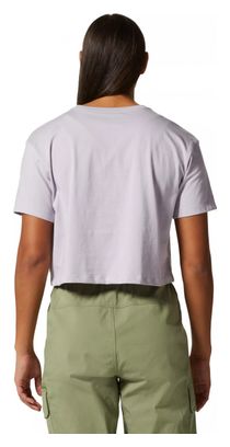 T-Shirt Mountain Hardwear MHW Logo Crop Violet Femme