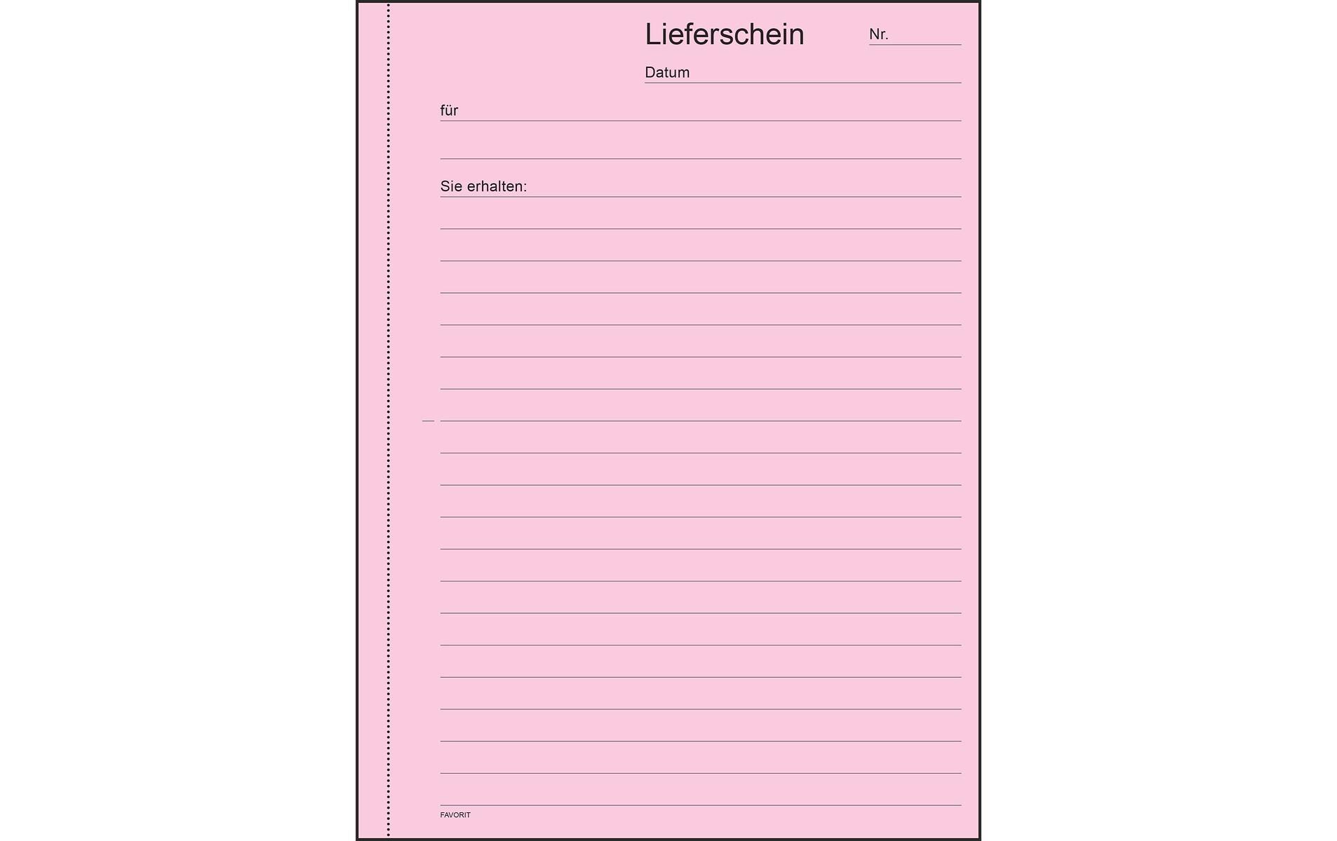 Durchschreibeblock 9233OK A5 50 BlattLieferscheine A5