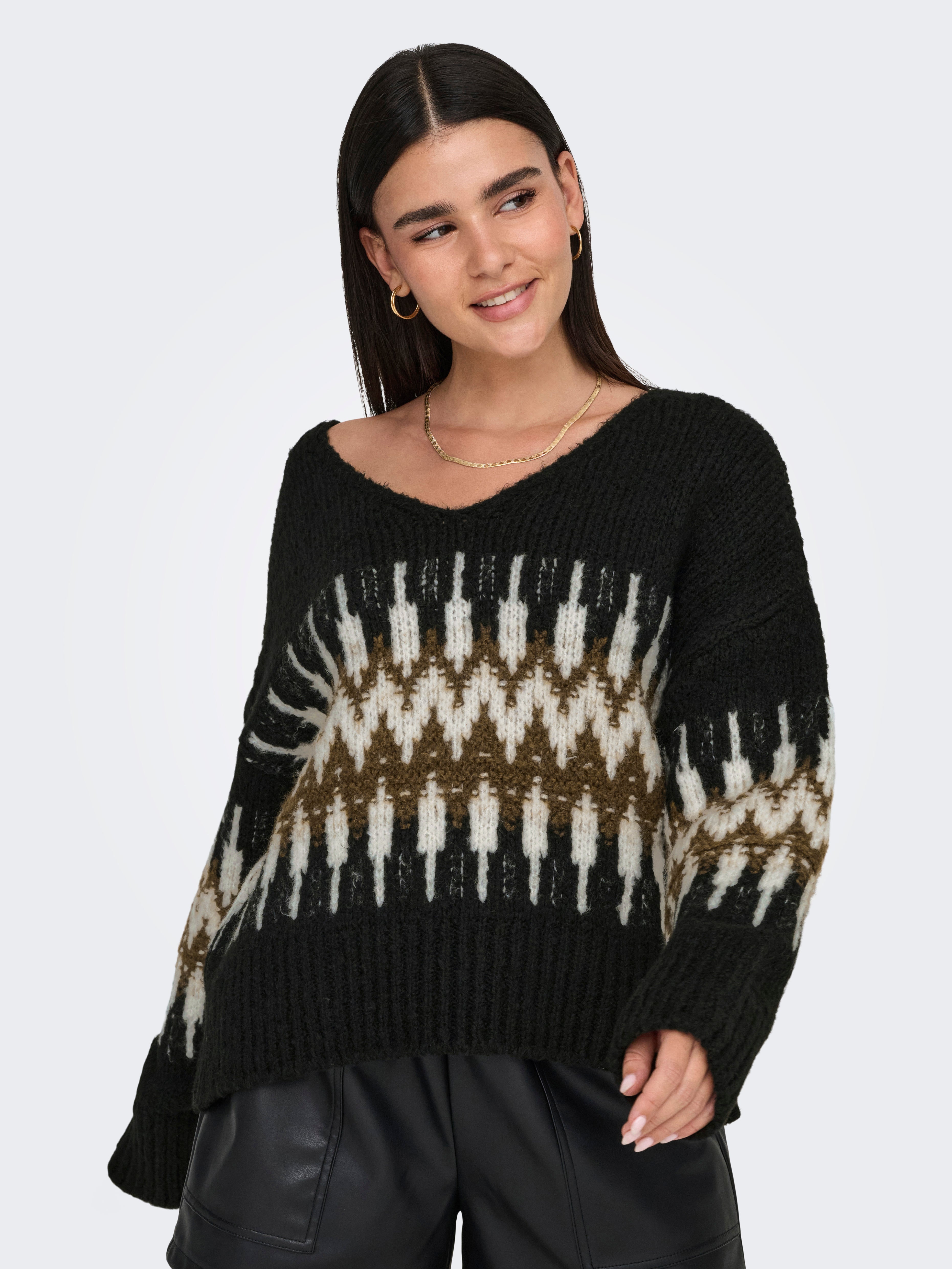 JDYDINEA Strickpullover Black