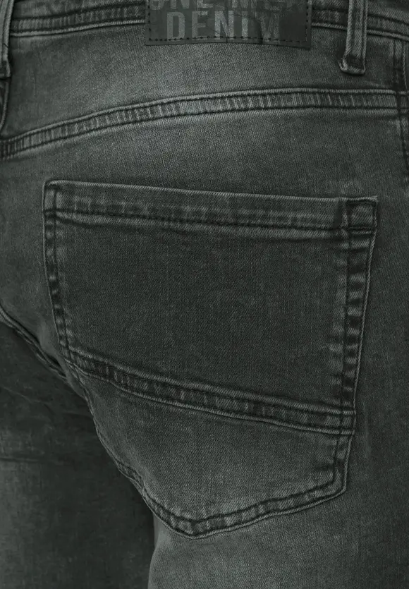 Slim Fit Jeans - dark grey stone wash