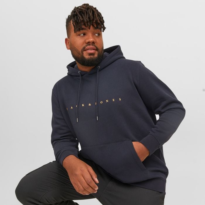 Jack & Jones Star Sweat Hoodie Heren (plussize)