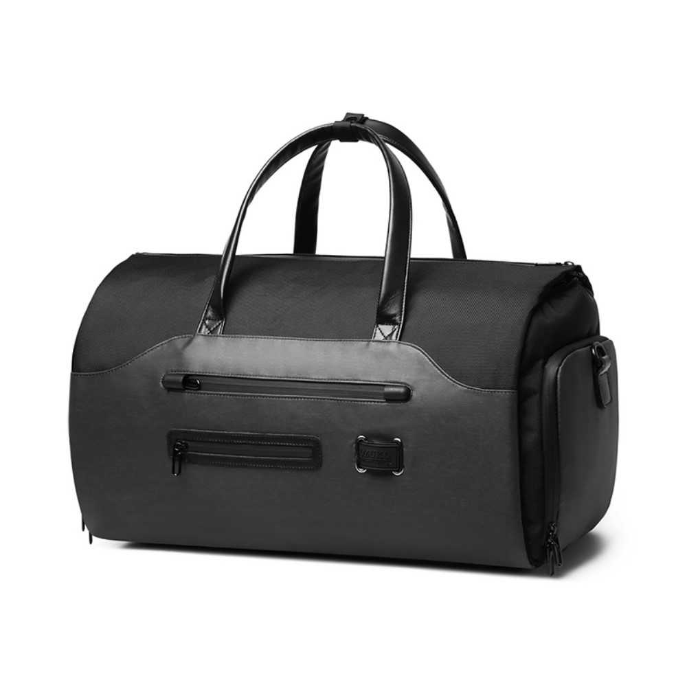 3in1 Faltbare Reise Tasche Multifunktions Business Rucksack mit Integrierter Kleidertasche   Schuhfach - Schwarz