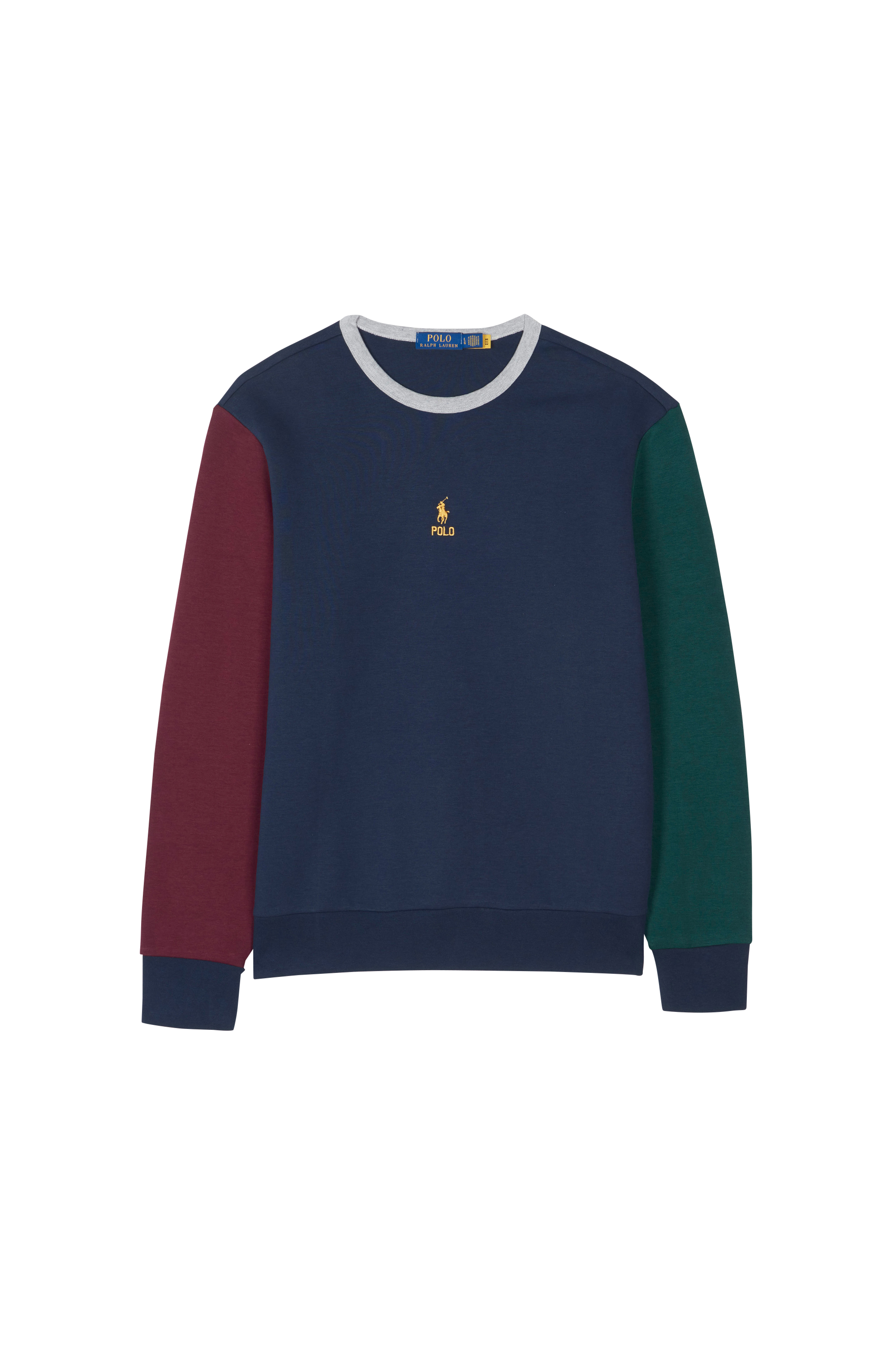 POLO RALPH LAUREN Sweatshirt Color-Blocked Double-Knit Sweatshirt Multicolore