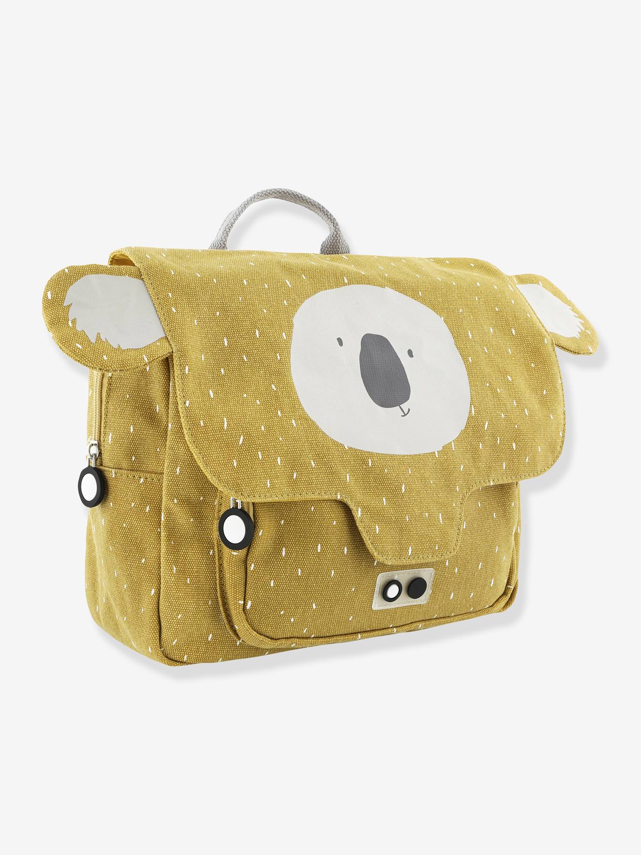 Bolsa tiracolo TRIXIE com estampa animal em amarelo escuro liso com detalhe