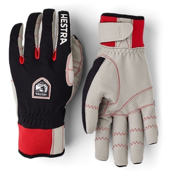 Hestra Ergo Grip Windstopper Race Fingerhandschuhe Black