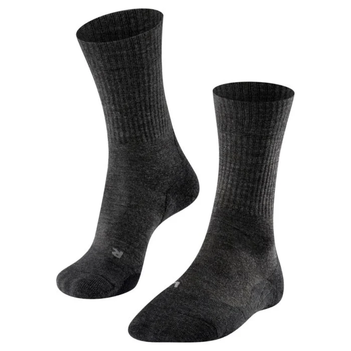 Falke Dame Strømper TK2 Explore Wool Socks Grå