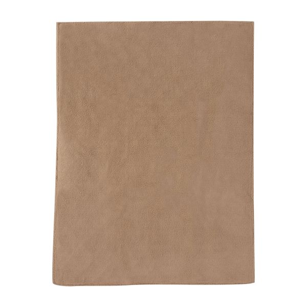 Jollein Wiegdeken Check Knit Biscuit / Teddy Fleece 75 x 100 cm
