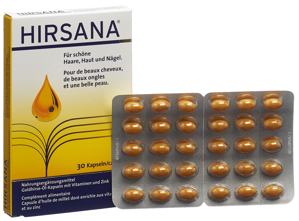 HIRSANA Goldhirse-Öl-Kapseln<br>30 Stück, Kapsel