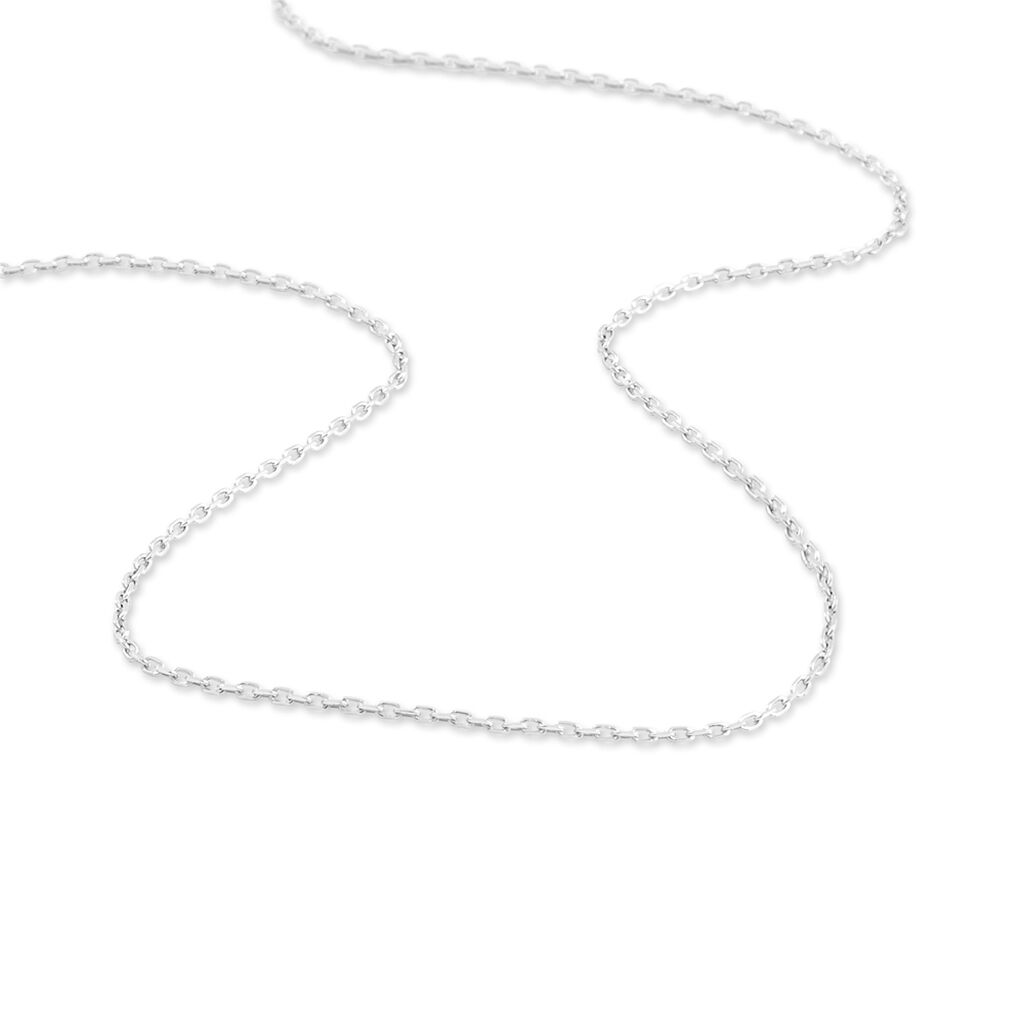 Chaîne Igoa Maille Forçat Diamantee Or Blanc