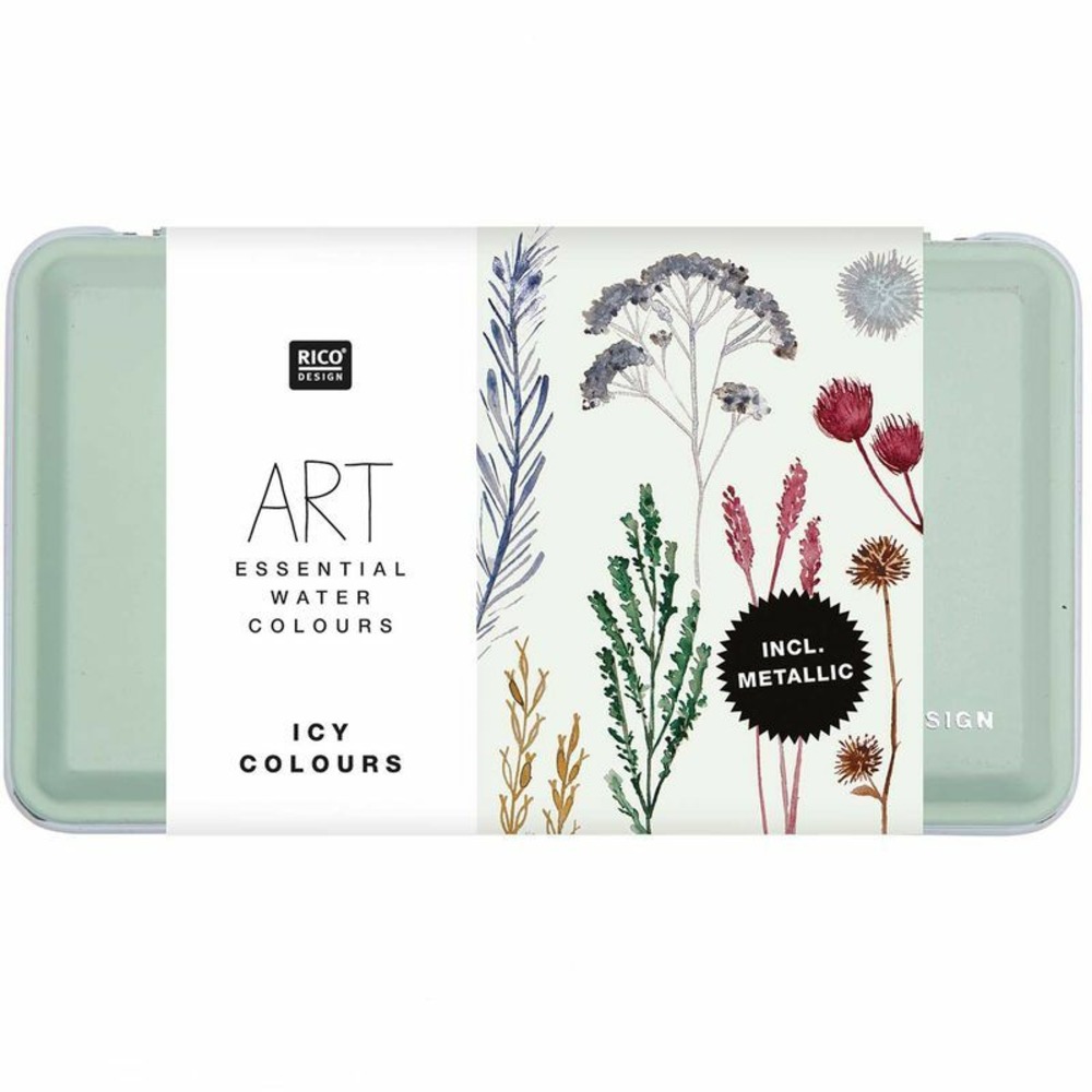 Palette d'aquarelle - couleurs froides