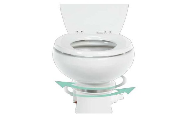 Dometic MasterFlush MF 7260 Elektrische Meeres- Rohwassertoilette 12 V