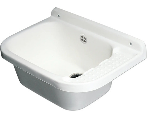 Wastafel 60 x 42 cm, mat wit