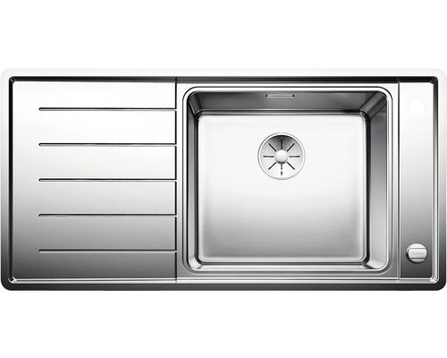 Blanco spoelbak ANDANO XL 6 S-IF, 1000 x 500 mm, roestvrij staal, 522999, 1 bak, met afdruipgedeelte, bak rechts, vlak ingebouwd