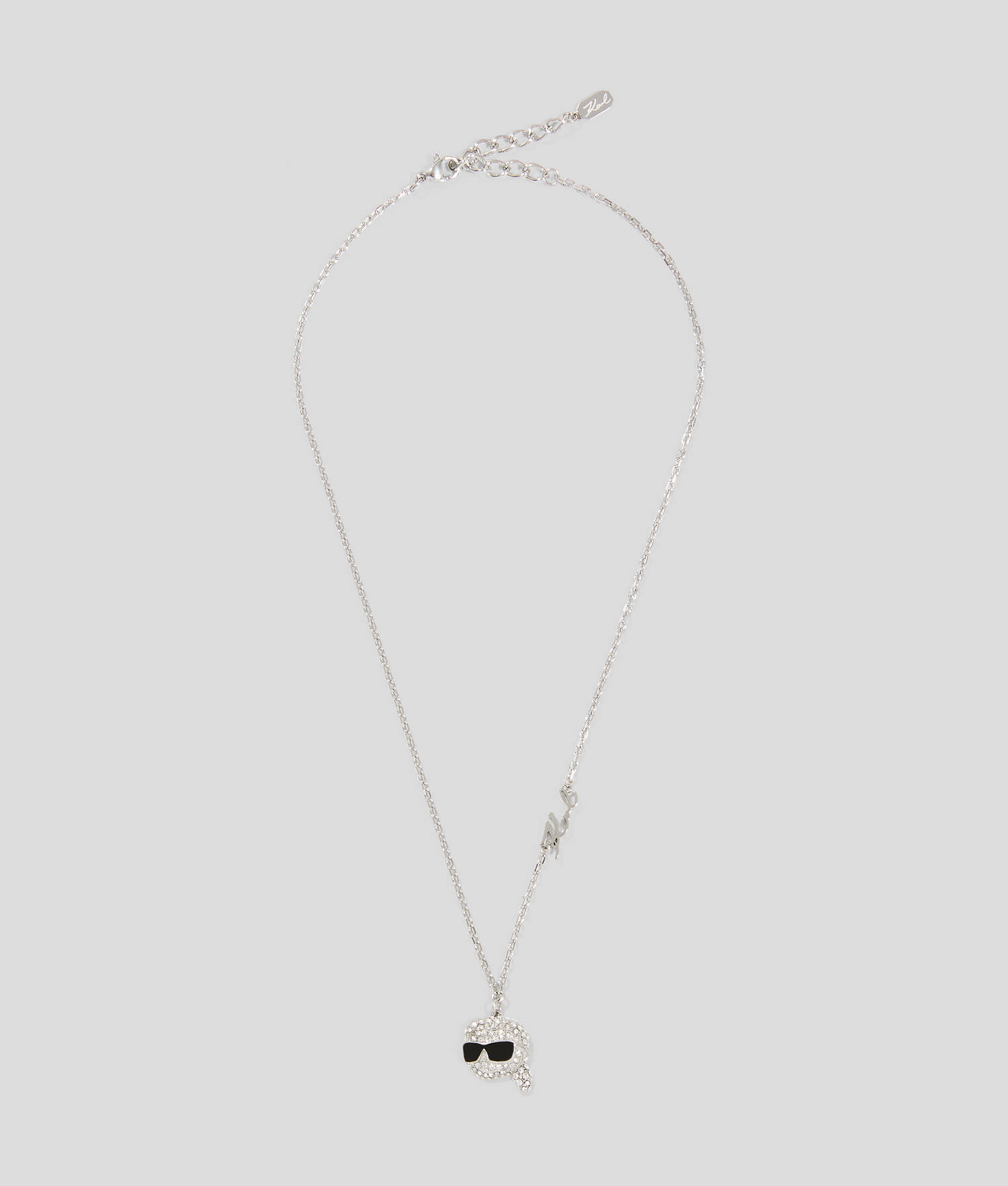 Collier à breloque pavé Ikon - Argent