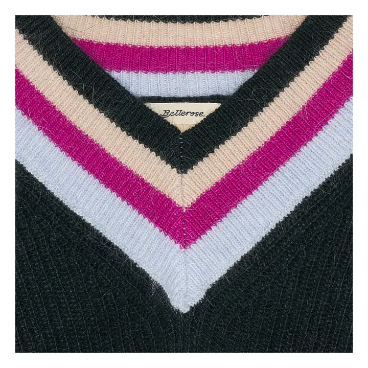 Bellerose Pull Col V Diova | Vert foncé