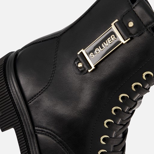 S.Oliver Vegan Veterboots zwart