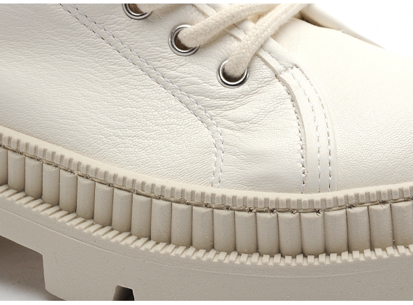 Alpe boots bottine plates femme 2307 blanc