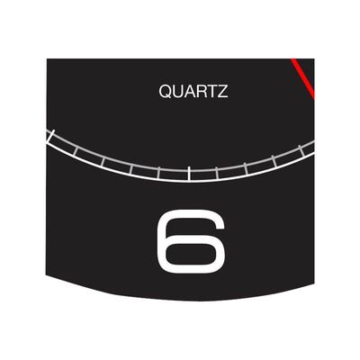Unilux - Horloge Mega - mécanisme quartz - 57,5 cm - noir
