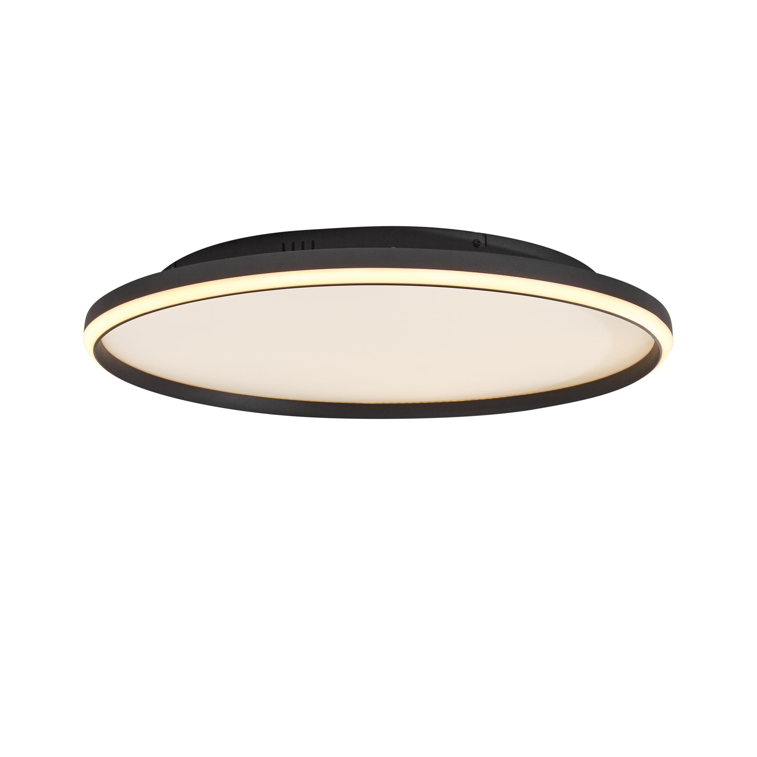 Design plafondlamp zwart met wit incl. LED 3-staps dimbaar - Xavi