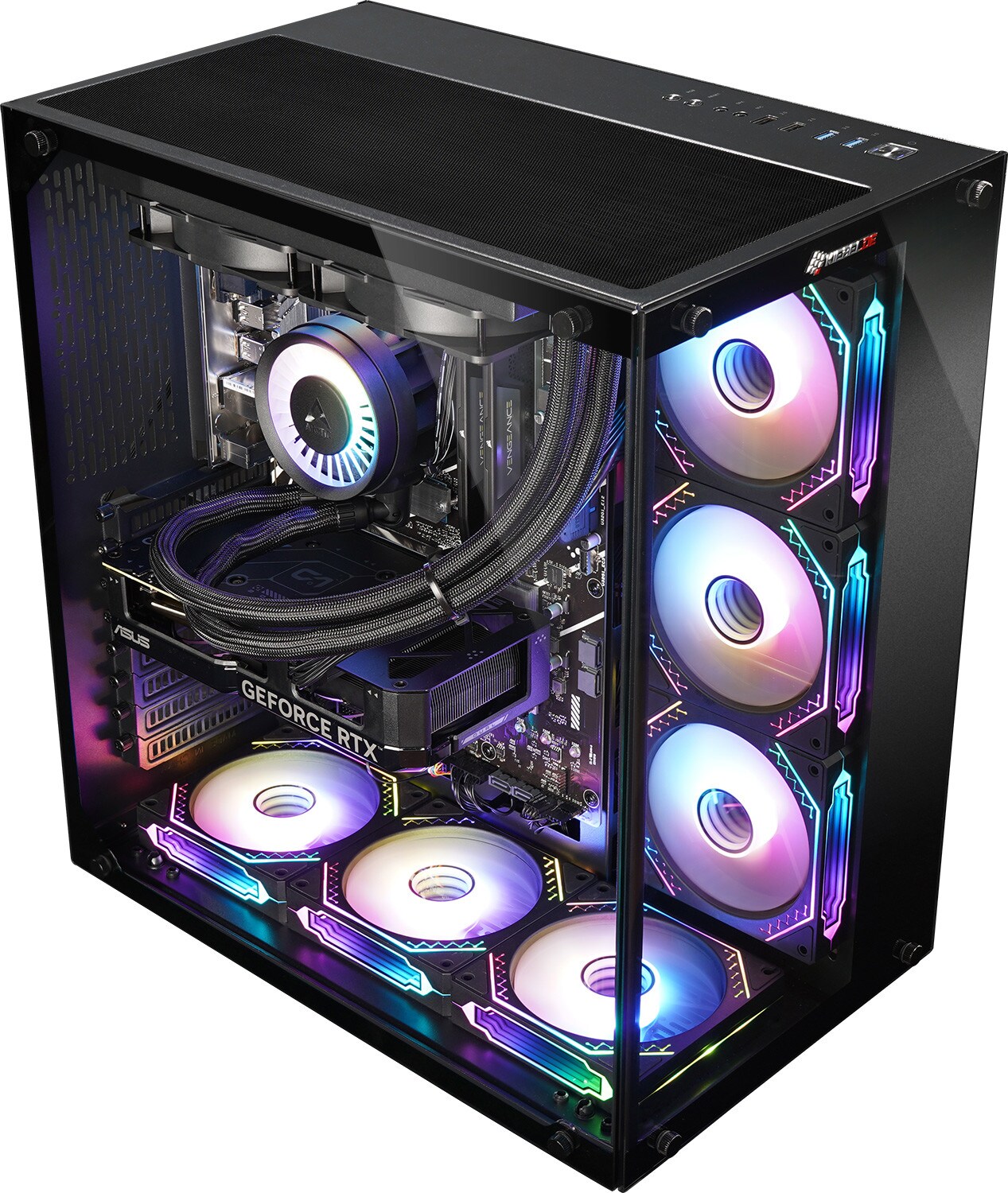 Gaming PC Panorama V AMD Ryzen 9 5900X, 64GB DDR4, NVIDIA RTX 4070 12 GB, 2TB SSD, WLAN, Windows 11