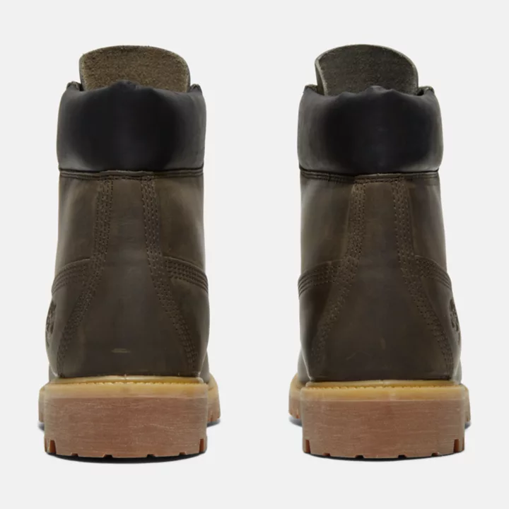 Bota Timberland Premium de 6 polegadas para homem, na cor cinza.