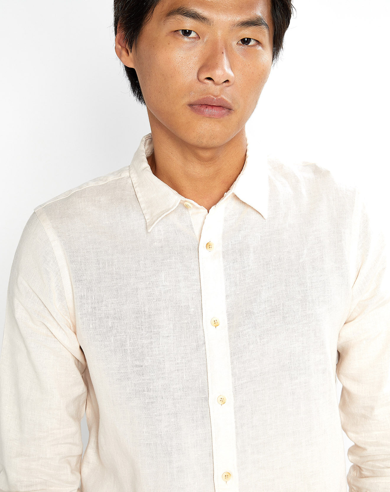 Scotch & Soda Chemise 100% Lin Regular Fit rose clair