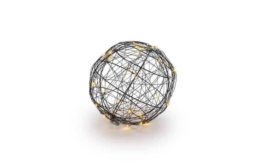 Tischdeko 3D Ball Nero S, Ø 12 cmLED Weihnachtsdekoration