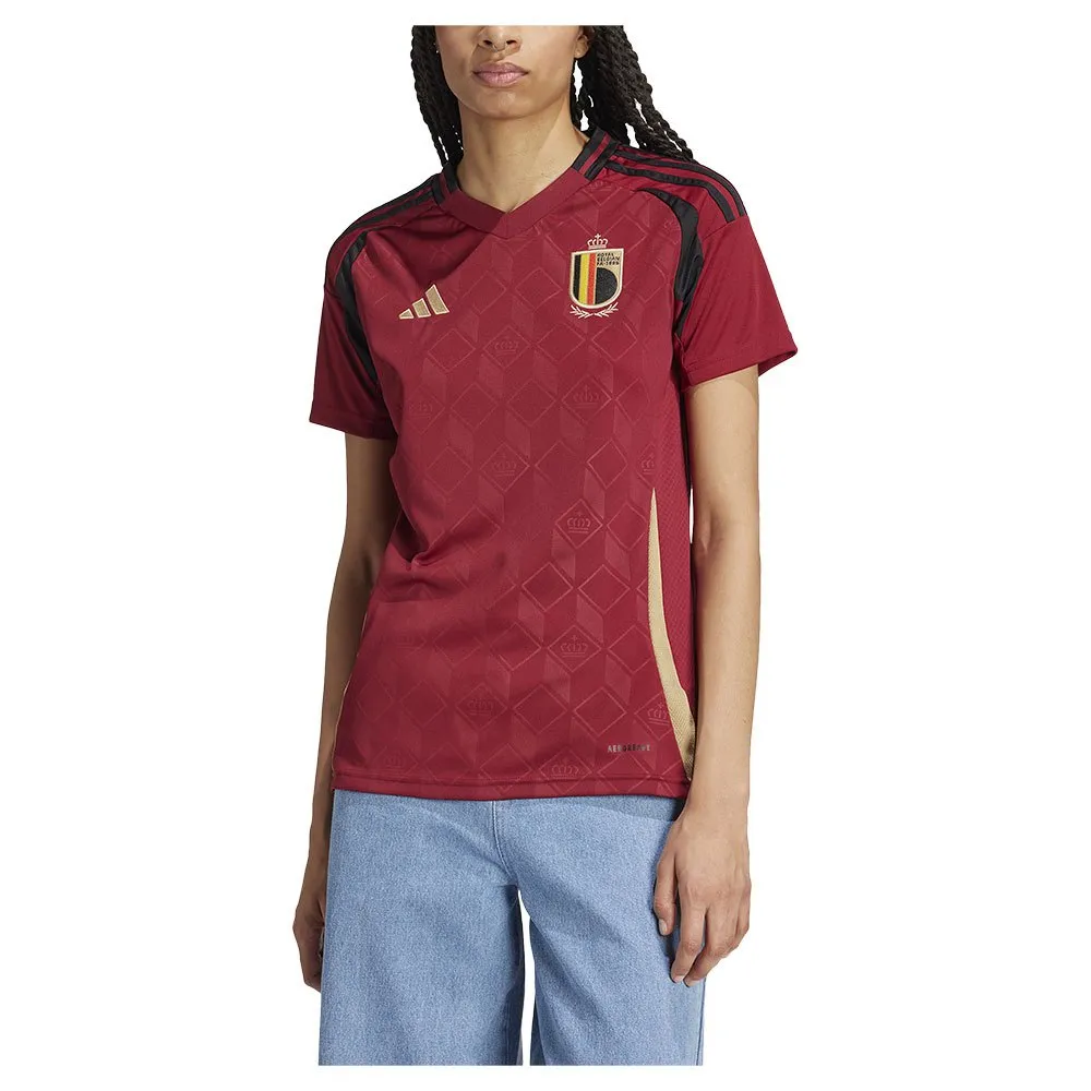 Camiseta feminina de manga curta adidas Bélgica 23/24 Home