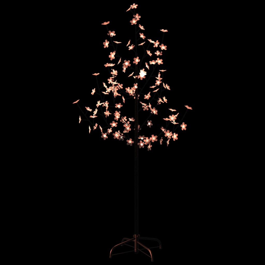 Arbre à led fleur de cerisier 84 led blanc chaud 120 cm