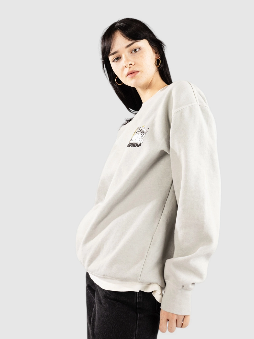 RIPNDIP No Music No Life Sweater gray