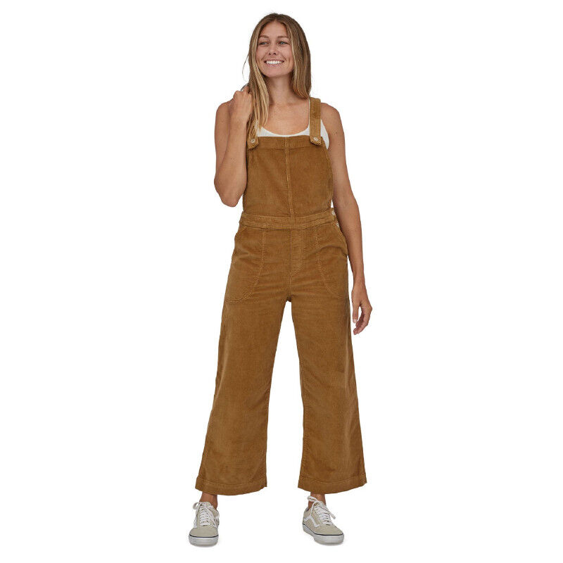 Stand Up Cropped Corduroy Overalls - Salopette femme
