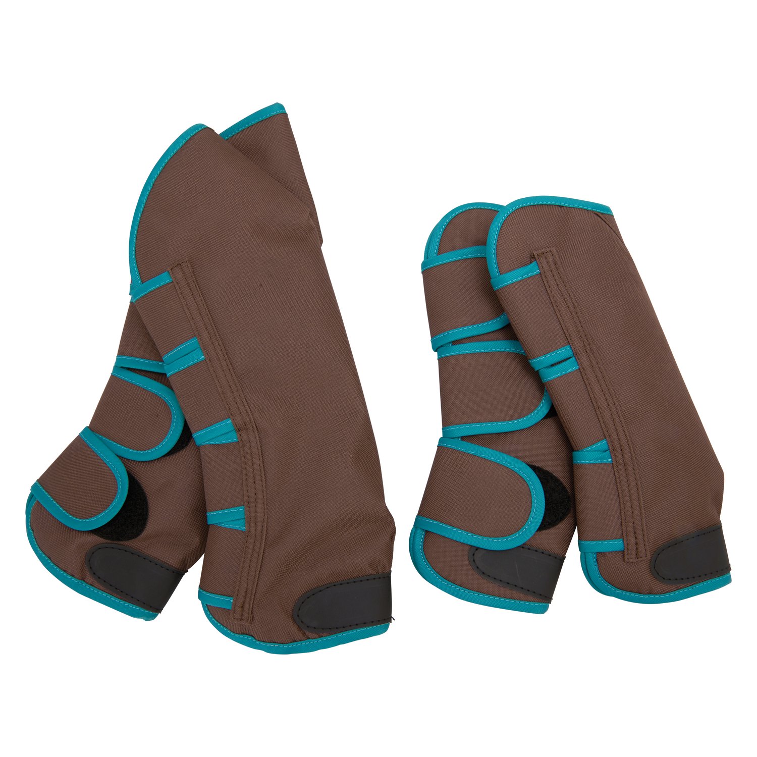 Mini-Shetty-Transportgamaschen, PROTECT by Horse-Friends  - braun/petrol