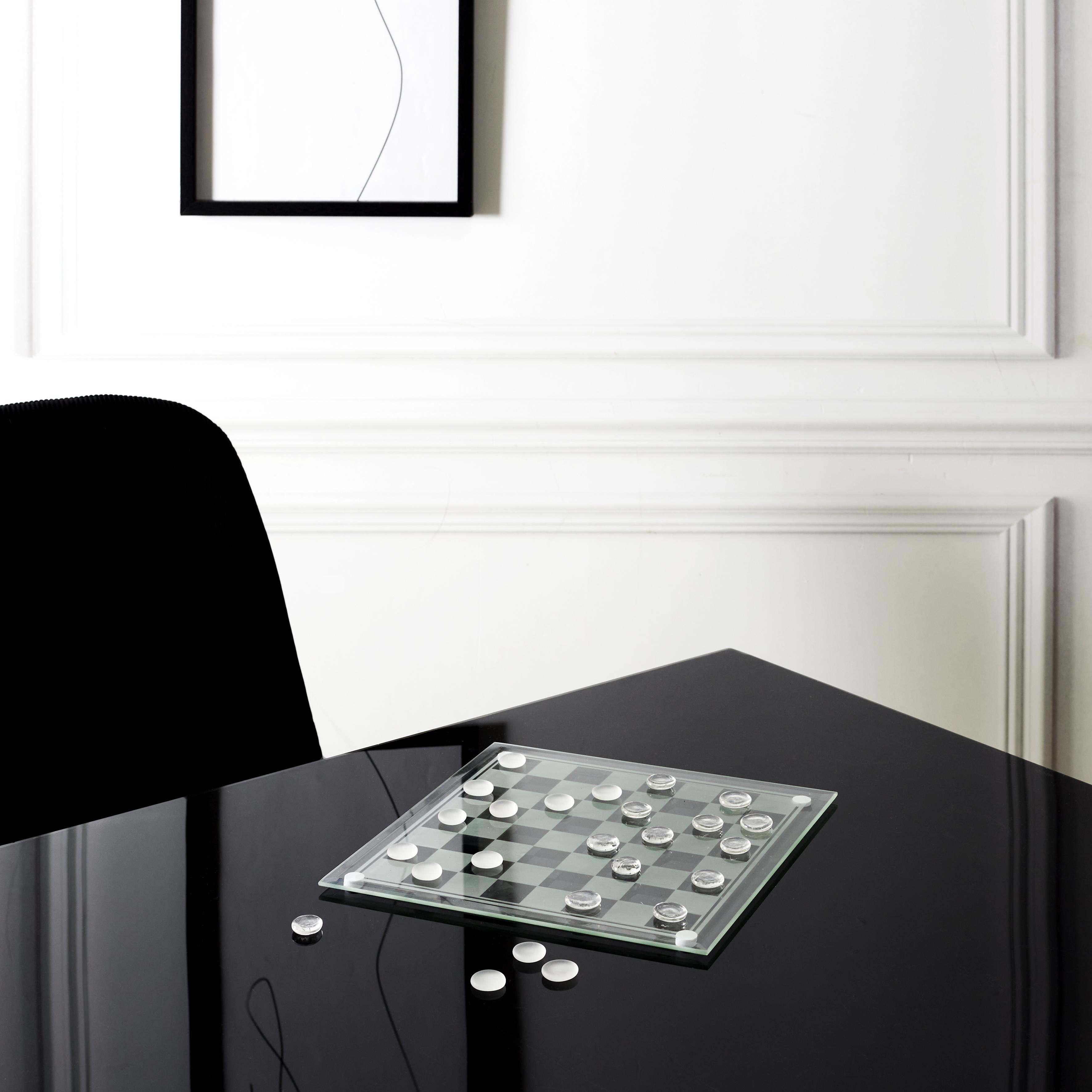 JEU DAMES VERRE