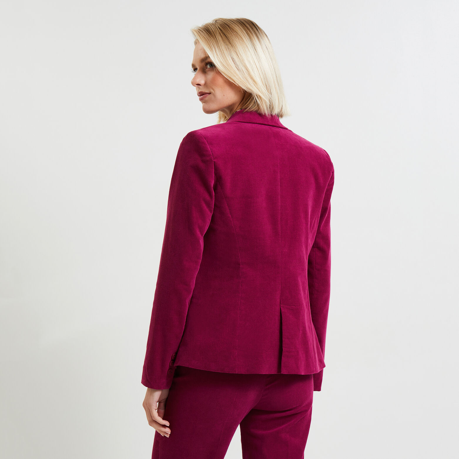 Veste blazer velours femme