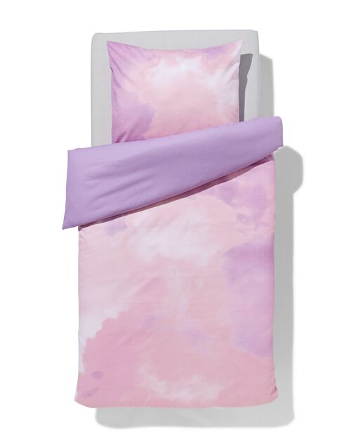 housse de couette coton doux enfant 140x200 nuages