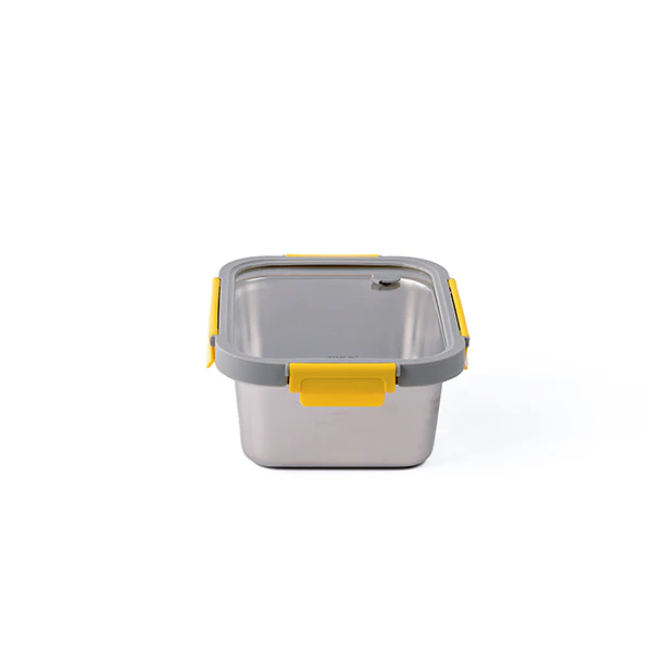 Boîte de conservation en inox rectangulaire 1780 ml compatible micro-o