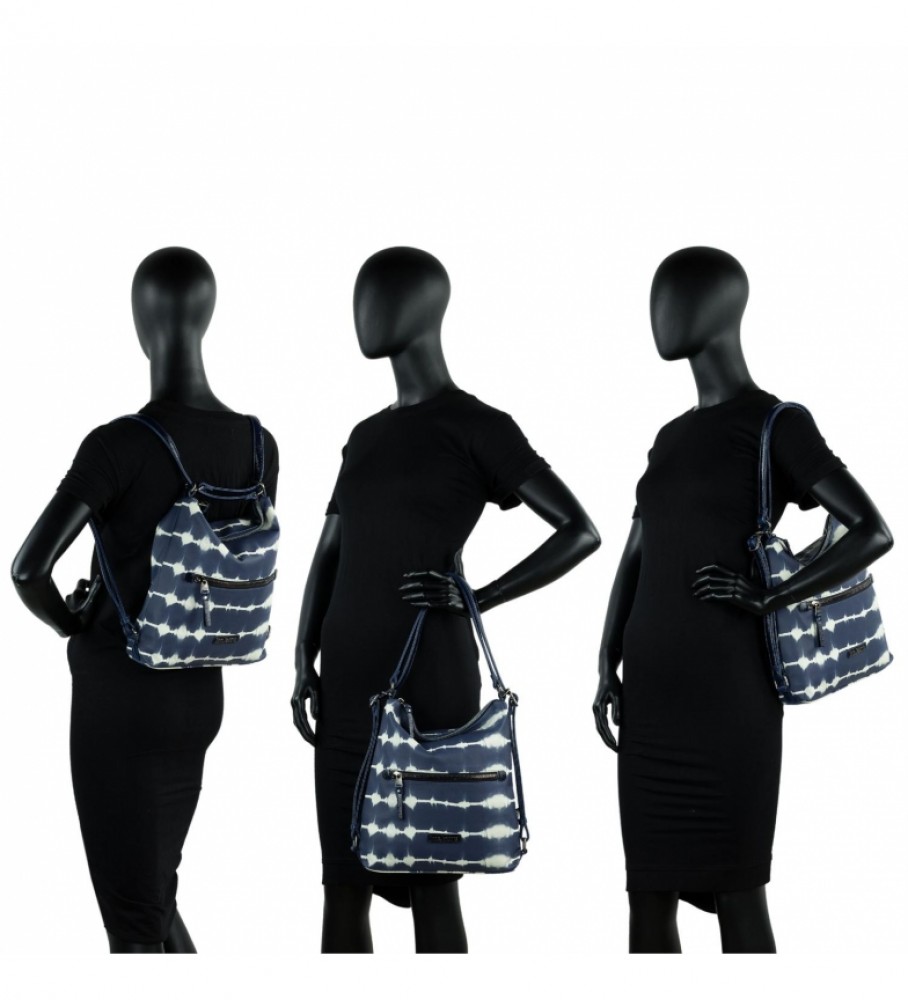 Bolsa de ombro e mochila multifuncional Lois 310871 Azul - 28 x 32 x 5,5 cm -