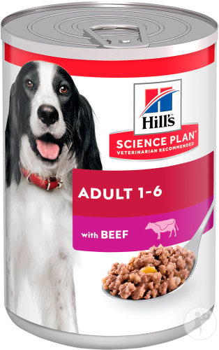 Hill's Science Plan Canine Adulte Santé Et Forme Au Bœuf 12x370g