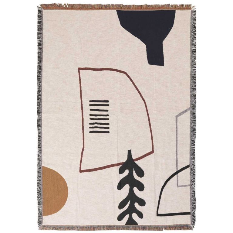 Ferm Living Mirage plaid 170x120 Off White