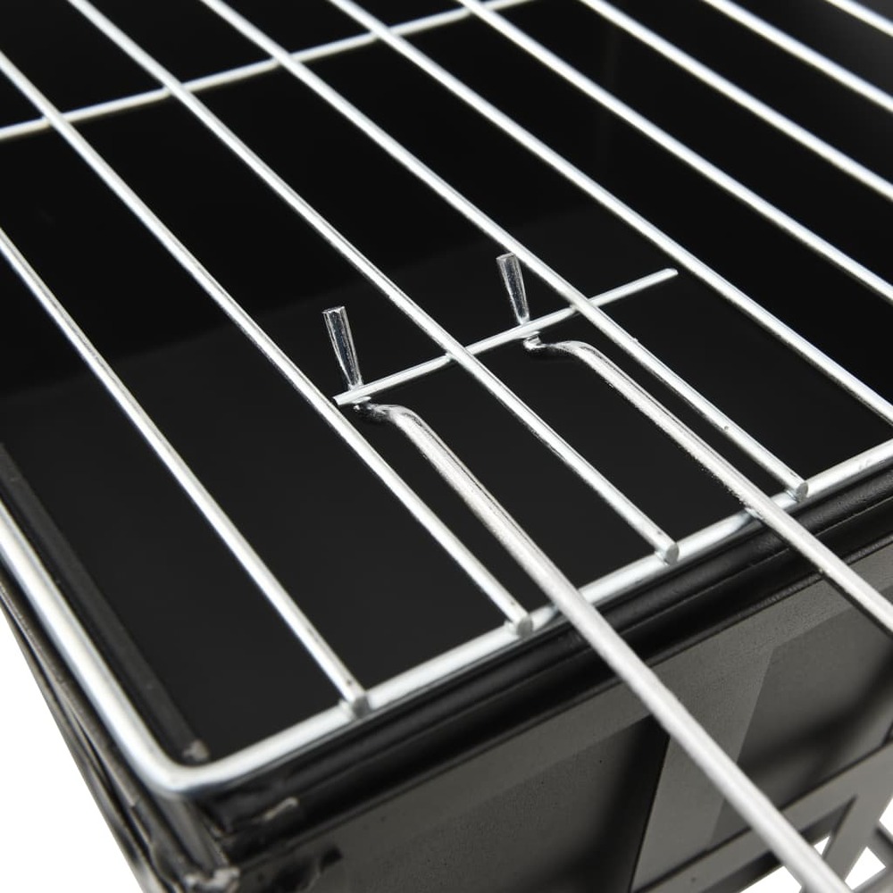 Foyer et barbecue 2 en 1 34x34x48 cm acier